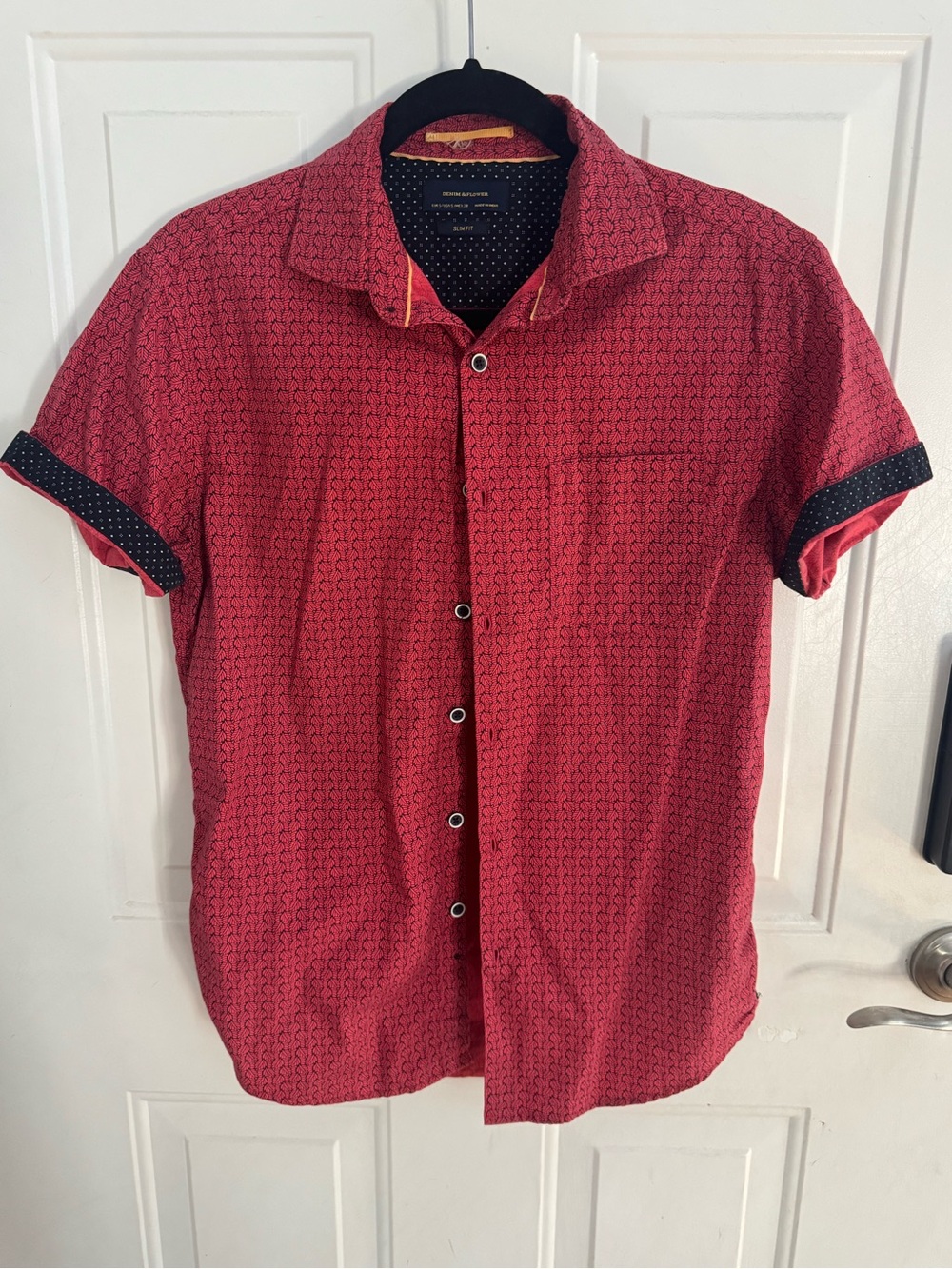 Denim and Flower mens button up